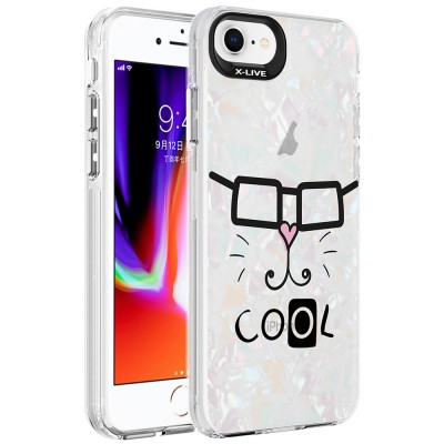 Bal-z Apple iPhone SE 2022 Kılıf Mermer Desenli  Marbello Kapak