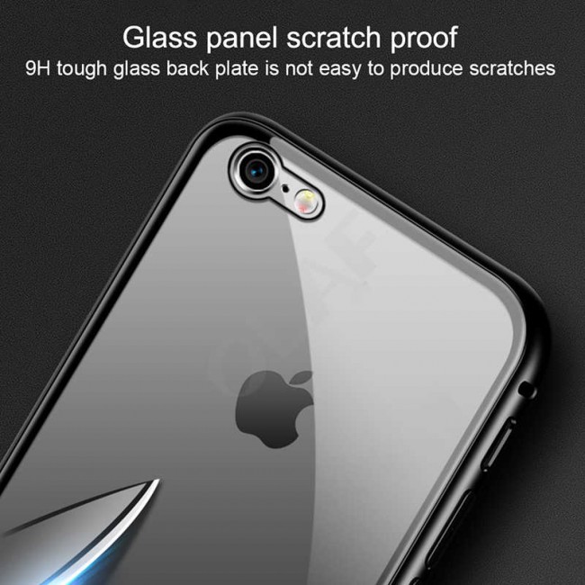 Apple iPhone SE 2022 Kılıf Zore Devrim Mıknatıslı Cam Kapak Apple iPhone SE 2022 Kılıf Zore Devrim Mıknatıslı Cam Kapak