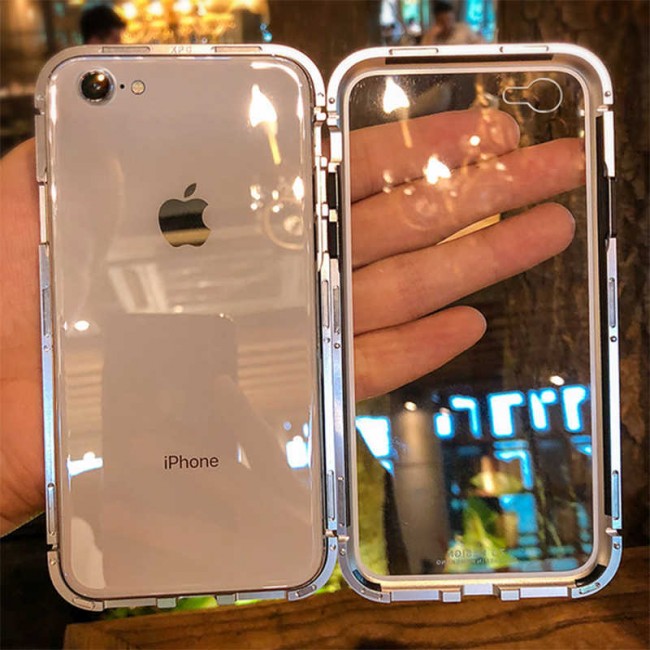 Apple iPhone SE 2022 Kılıf Zore Devrim Mıknatıslı Cam Kapak Apple iPhone SE 2022 Kılıf Zore Devrim Mıknatıslı Cam Kapak