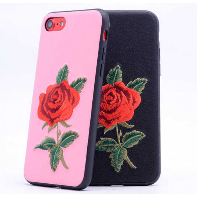 Apple iPhone SE 2022 Kılıf Zore Rose Kapak