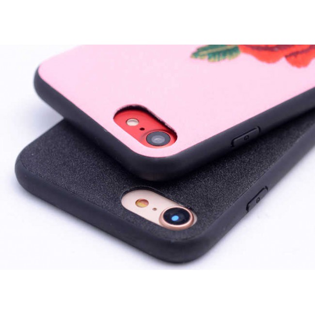 Apple iPhone SE 2022 Kılıf Zore Rose Kapak