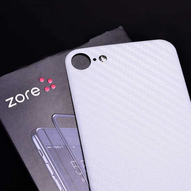 Apple iPhone SE 2022 Zore Kavisli Arka Karbon Koruyucu Jelatin