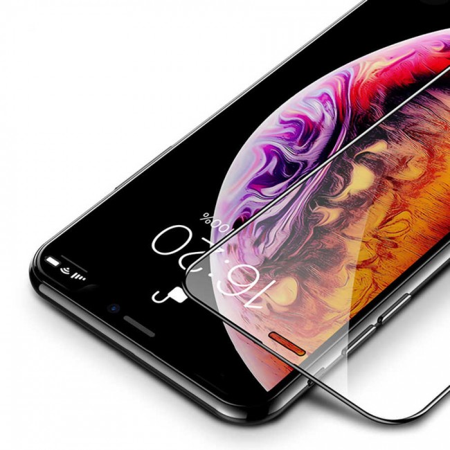 Apple iPhone XS 5.8 Davin 5D Cam Ekran Koruyucu Apple iPhone XS 5.8 Davin 5D Cam Ekran Koruyucu