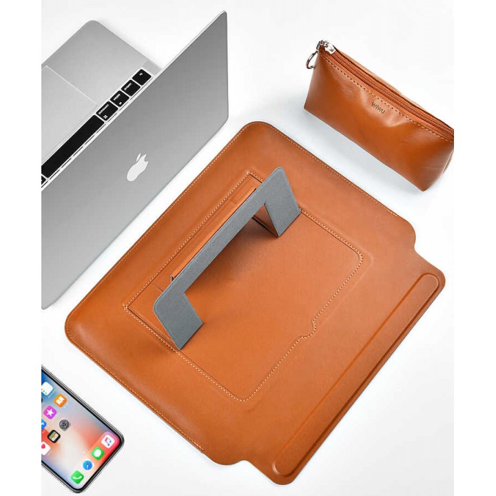 Apple Macbook 13.3' Air 2020 A2337 Wiwu Macbook Skin Pro Portable Stand Kılıf