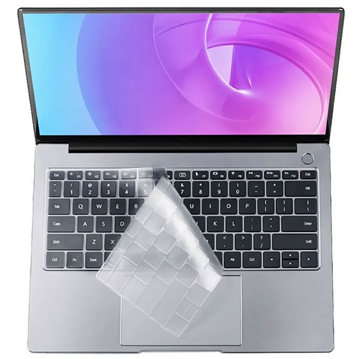 Apple Macbook 13.3' Air 2020 A2337 Zore Klavye Koruyucu Transparan Buzlu Silikon Ped