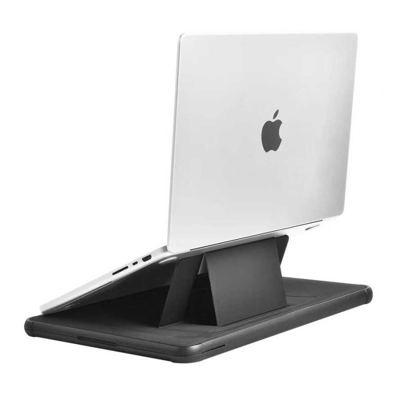 Bal-z Apple Macbook Pro 16.2 2023 A2780 Wiwu Defender Stand Case Taşınabilir Standlı Magnetik PU Laptop Çantası