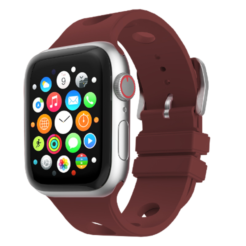 Bal-z Apple Watch 10 42mm Delikli Tasarım  KRD-147 Silikon Kordon