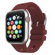 Bal-z Apple Watch 10 42mm Delikli Tasarım  KRD-147 Silikon Kordon