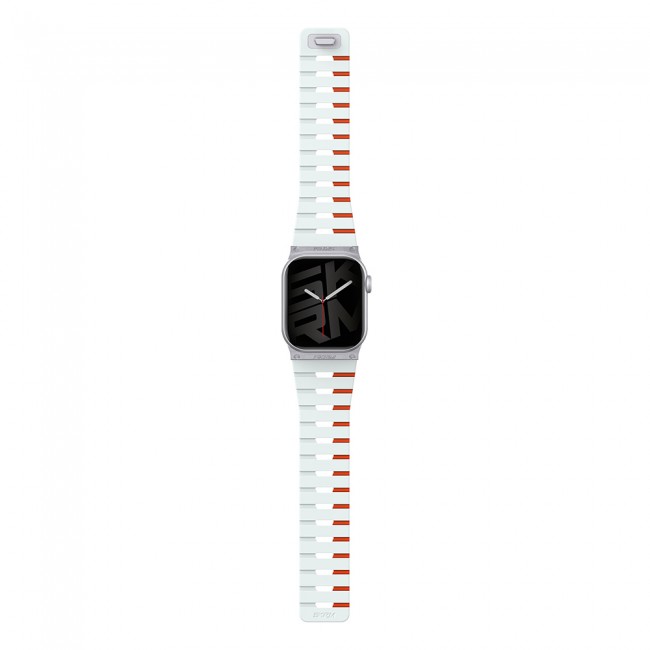 Apple Watch 10 42mm Skinarma Gemini Serisi TPU Magnetik Silikon Kordon Apple Watch 10 42mm Skinarma Gemini Serisi TPU Magnetik Silikon Kordon