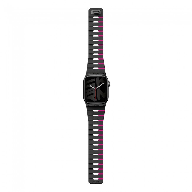 Apple Watch 10 42mm Skinarma Gemini Serisi TPU Magnetik Silikon Kordon Apple Watch 10 42mm Skinarma Gemini Serisi TPU Magnetik Silikon Kordon