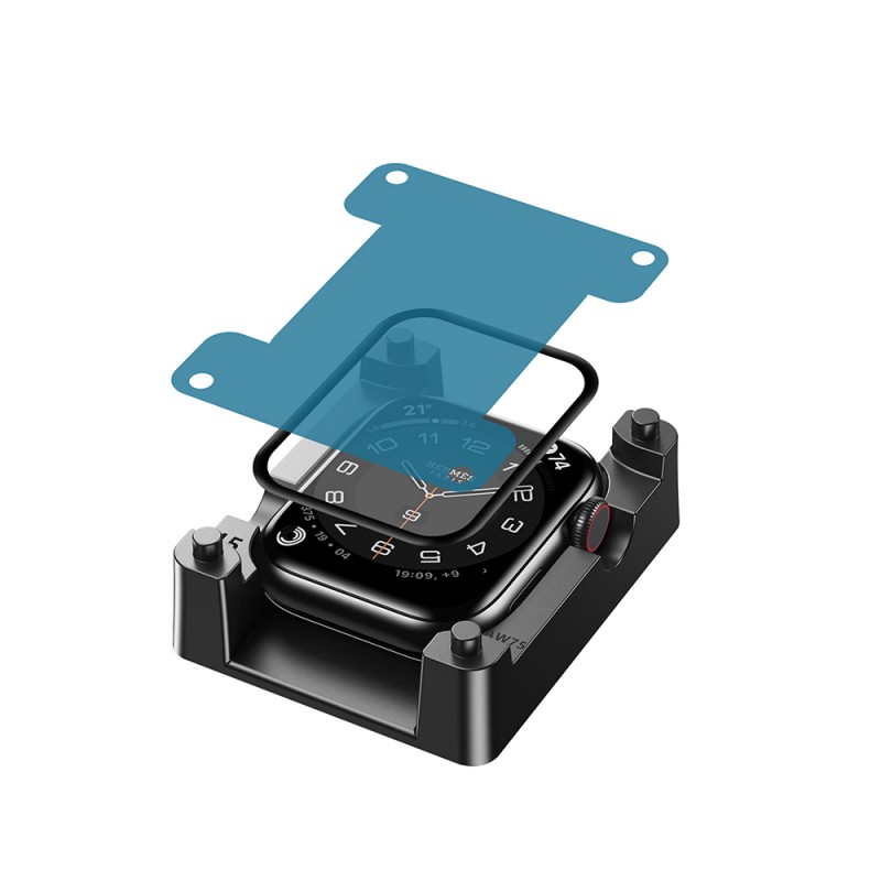 Bal-z Apple Watch 10 42mm Wiwu JD-107 Easy Install Serisi HD Ekran Koruyucu Film + Kolay Uygulama Aparatı