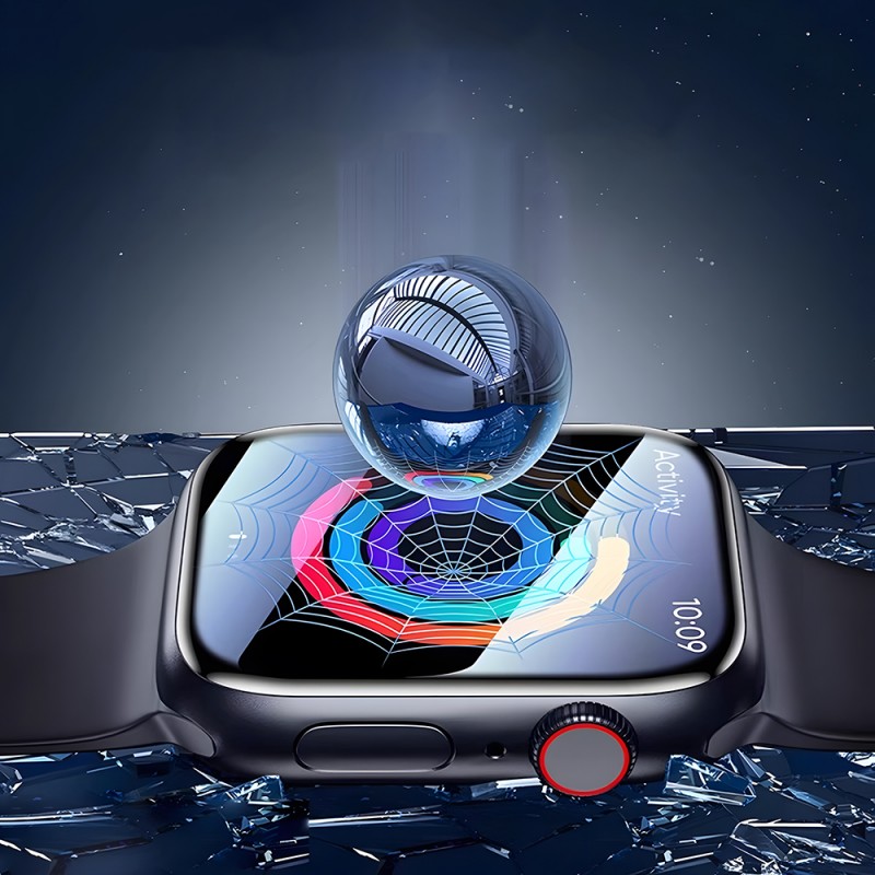 Bal-z Apple Watch 10 42mm Wiwu JD-107 Easy Install Serisi HD Ekran Koruyucu Film + Kolay Uygulama Aparatı