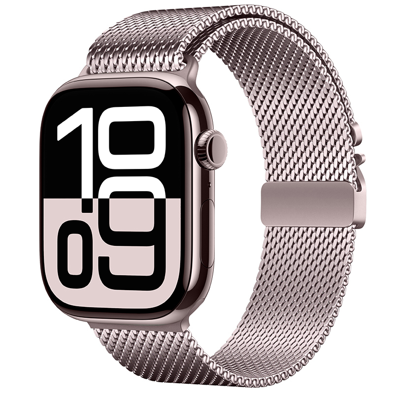 Bal-z Apple Watch 10 42mm  KRD-121 Metal Hasır Kordon