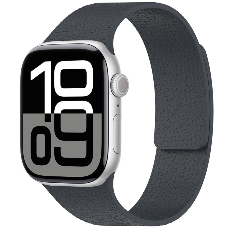 Bal-z Apple Watch 10 42mm  KRD-136 Kabartma Desenli Silikon Kordon