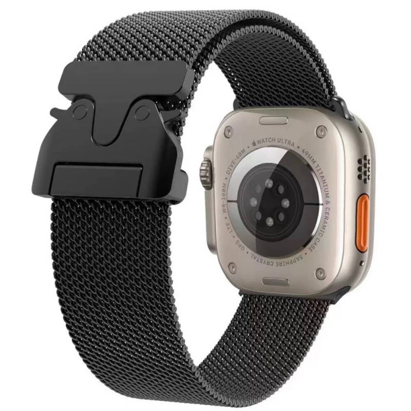 Bal-z Apple Watch 10 42mm  KRD-25 Metal Hasır Kordon