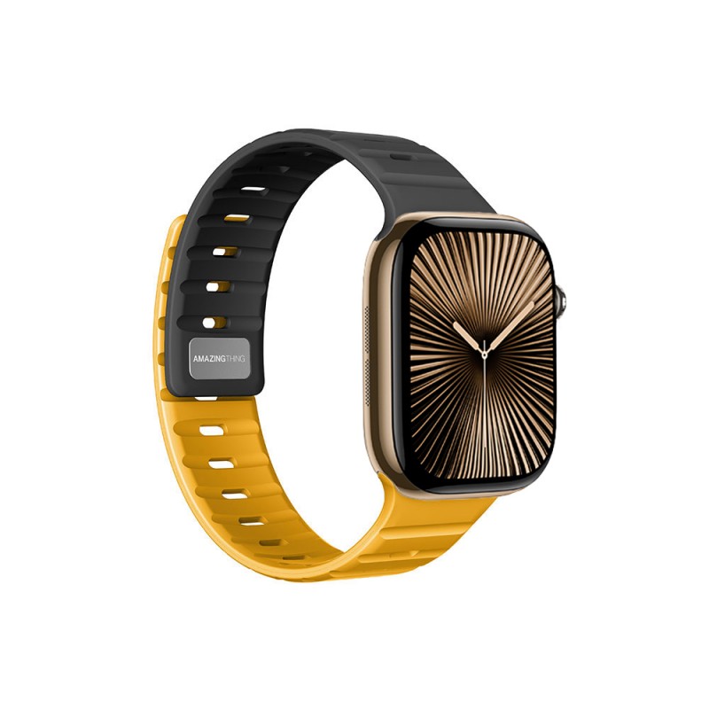 Bal-z Apple Watch 10 46mm Amazingthing SilqLock Silikon Kordon Strap Kayış