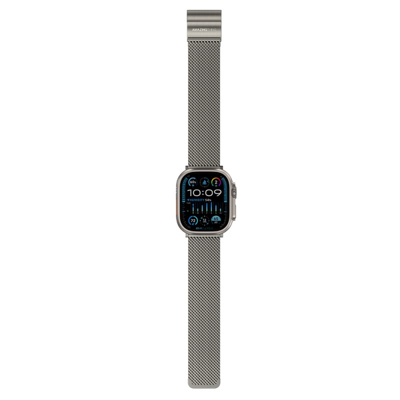 Bal-z Apple Watch 10 46mm Amazingthing Titan Premium Metal Hasır Kordon
