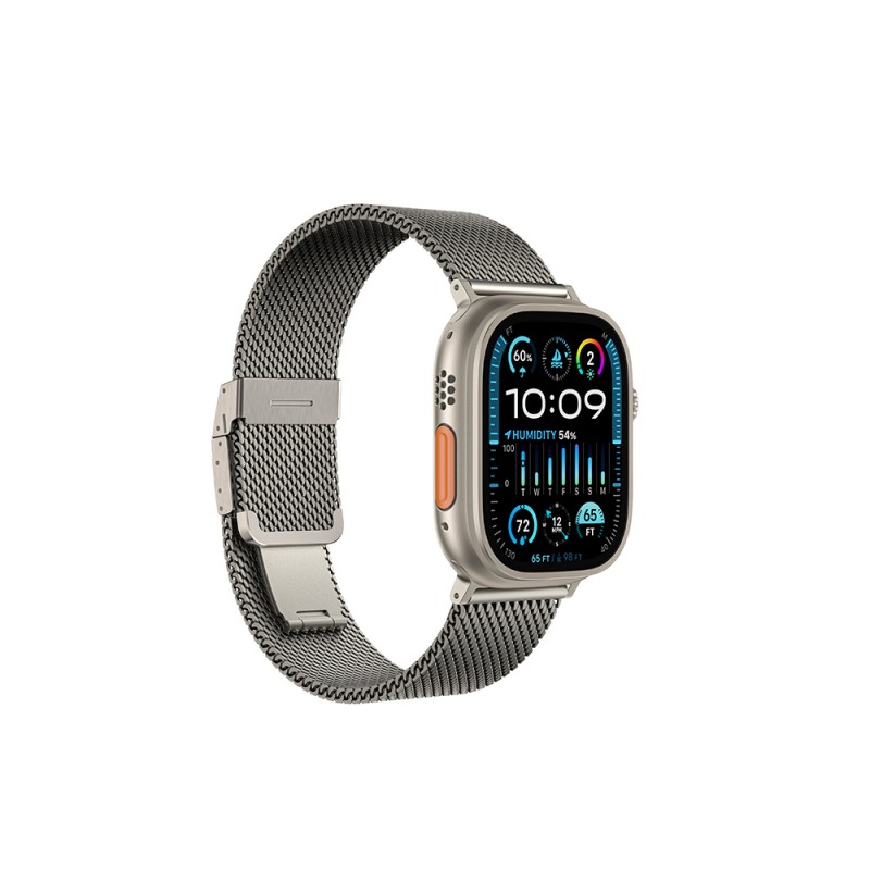Bal-z Apple Watch 10 46mm Amazingthing Titan Premium Metal Hasır Kordon