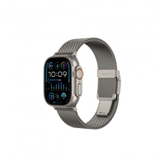 Apple Watch 10 46mm Amazingthing Titan Premium Metal Hasır Kordon Apple Watch 10 46mm Amazingthing Titan Premium Metal Hasır Kordon