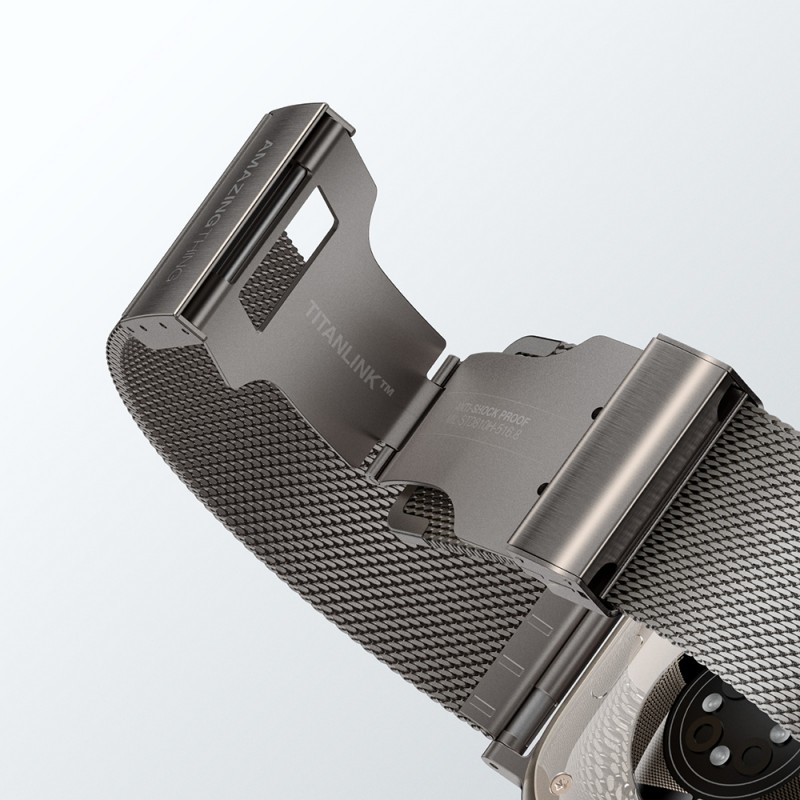 Bal-z Apple Watch 10 46mm Amazingthing Titan Premium Metal Hasır Kordon