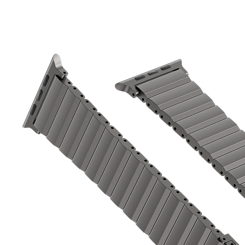 Bal-z Apple Watch 10 46mm Benks Aero Titan Serisi Titanyum Metal Kordon