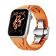 Apple Watch 10 46mm KRD-127 Metal Tokalı Silikon Kordon Apple Watch 10 46mm KRD-127 Metal Tokalı Silikon Kordon