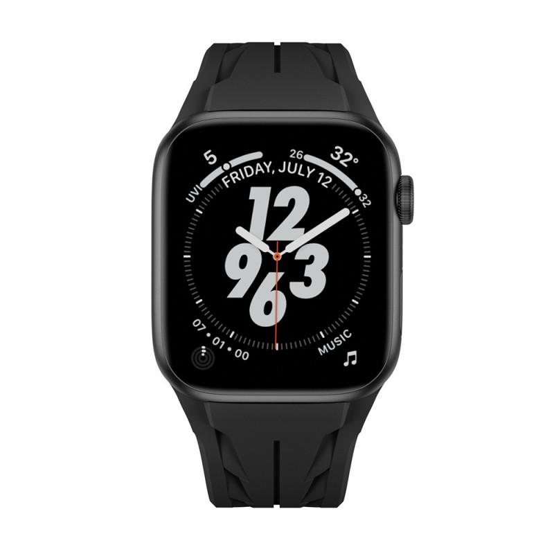 Bal-z Apple Watch 10 46mm KRD-127 Metal Tokalı Silikon Kordon