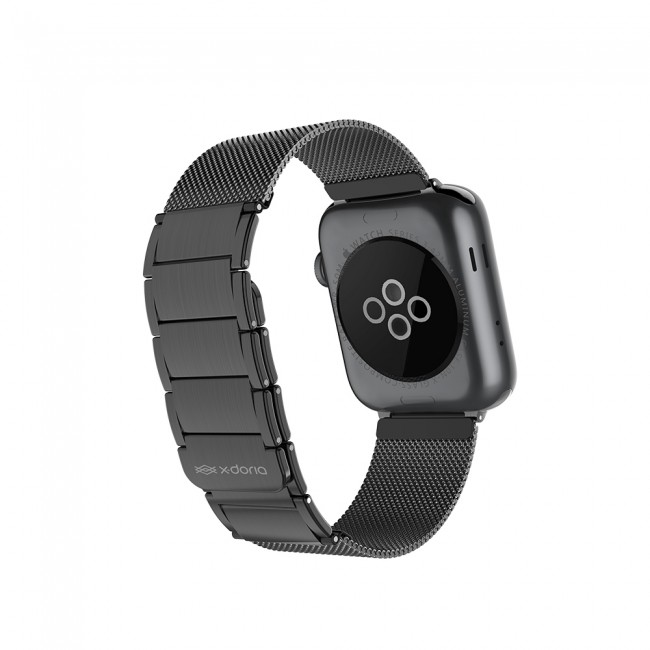 Apple Watch 10 46mm Raptic Classic Plus Serisi Magnetik Metal Hasır Kordon