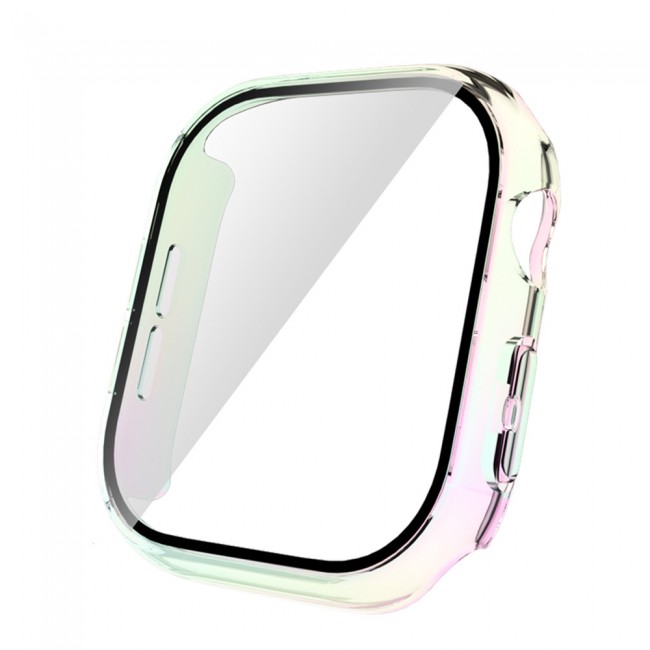 Apple Watch 10 46mm Sert PC Kasa Electroplatink Çerçeveli Ekran Koruyucu Zore Watch Gard 36 Apple Watch 10 46mm Sert PC Kasa Electroplatink Çerçeveli Ekran Koruyucu Zore Watch Gard 36