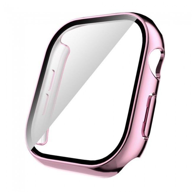 Apple Watch 10 46mm Sert PC Kasa Electroplatink Çerçeveli Ekran Koruyucu Zore Watch Gard 36 Apple Watch 10 46mm Sert PC Kasa Electroplatink Çerçeveli Ekran Koruyucu Zore Watch Gard 36