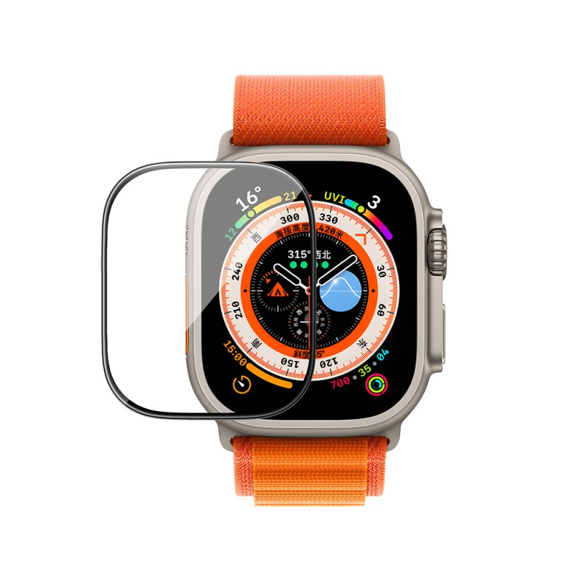 Bal-z Apple Watch 10 46mm Wiwu JD-107 Easy Install Serisi HD Ekran Koruyucu Film + Kolay Uygulama Aparatı