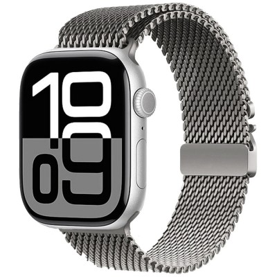 Bal-z Apple Watch 10 46mm  KRD-121 Metal Hasır Kordon