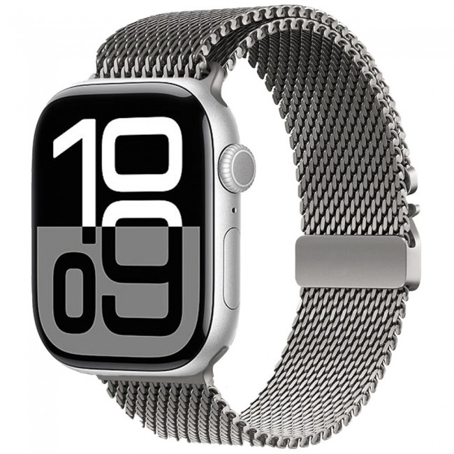 Apple Watch 10 46mm Zore KRD-121 Metal Hasır Kordon Apple Watch 10 46mm Zore KRD-121 Metal Hasır Kordon