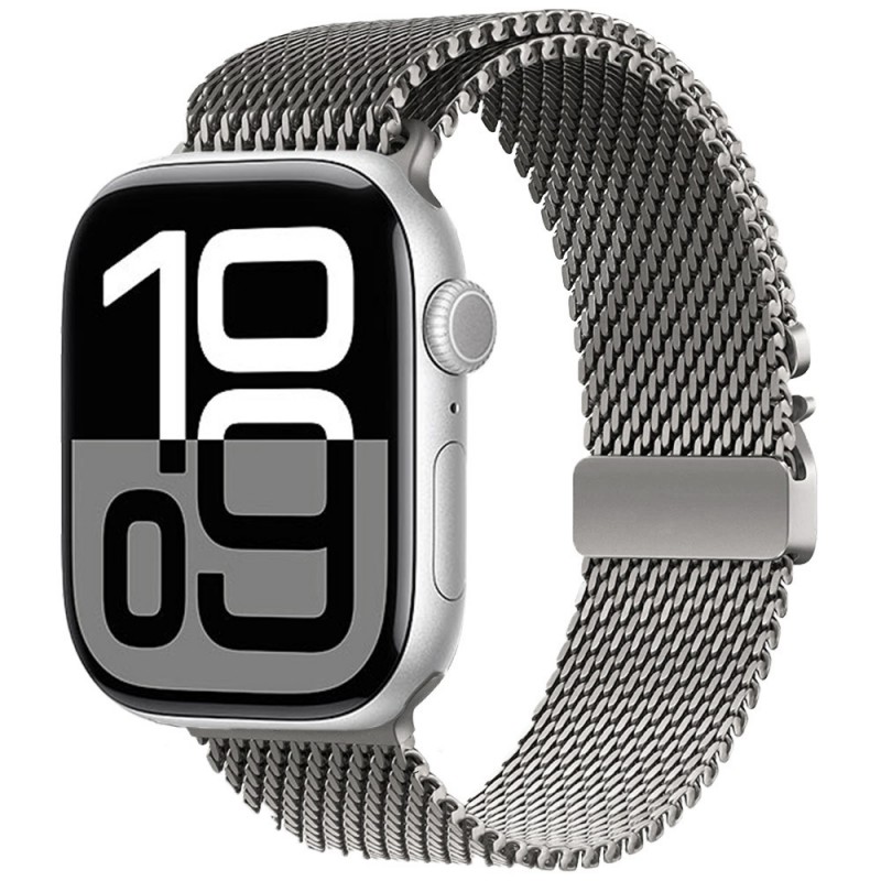 Bal-z Apple Watch 10 46mm  KRD-121 Metal Hasır Kordon