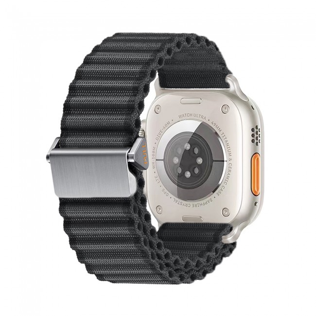 Apple Watch 10 46mm Zore KRD-123 Naylon Kumaş Hasır Örgülü Kordon Apple Watch 10 46mm Zore KRD-123 Naylon Kumaş Hasır Örgülü Kordon