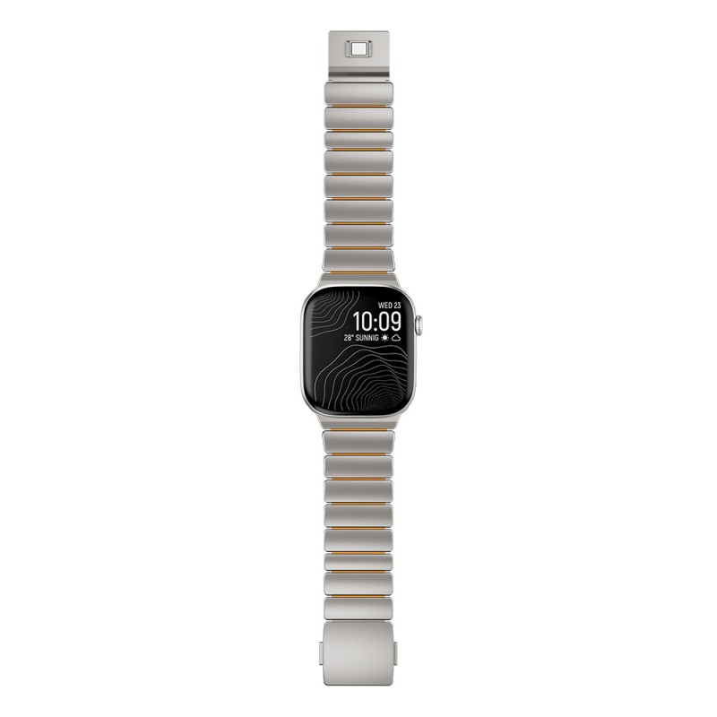 Bal-z Apple Watch 10 46mm  KRD-149 Titanyum Silikon Kordon