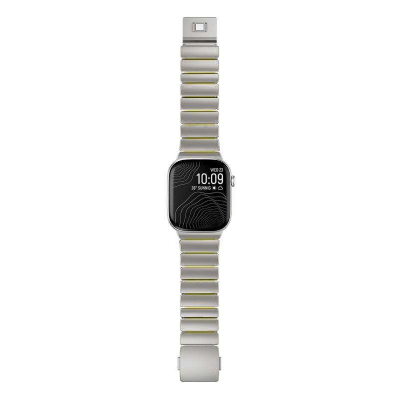 Bal-z Apple Watch 10 46mm  KRD-149 Titanyum Silikon Kordon