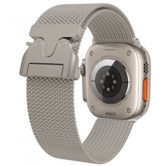 Apple Watch 10 46mm Zore KRD-25 Metal Hasır Kordon Apple Watch 10 46mm Zore KRD-25 Metal Hasır Kordon