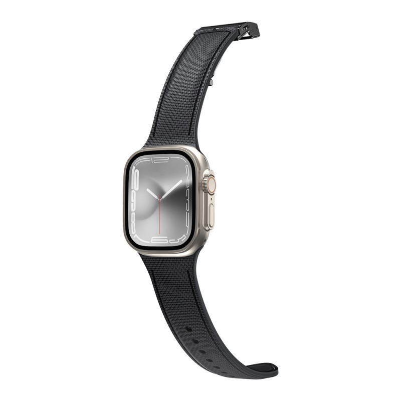 Bal-z Apple Watch 38mm Amazingthing Titan Swift Deri Dokulu Silikon Kordon