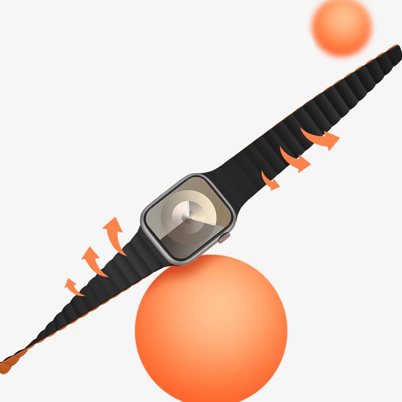 Bal-z Apple Watch 38mm Benks Magnetik Tak Çıkar Silikon Strap Kayış