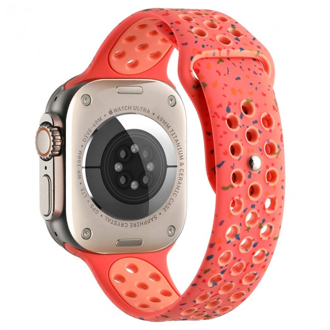 Apple Watch 38mm Kordon Yeni Seri 2023 KRD-02 Silikon Strap Kayış Apple Watch 38mm Kordon Yeni Seri 2023 KRD-02 Silikon Strap Kayış