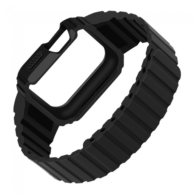 Apple Watch 38mm KRD-142 Airbag Tasarımlı Kasa Koruyuculu Silikon Kordon Apple Watch 38mm KRD-142 Airbag Tasarımlı Kasa Koruyuculu Silikon Kordon
