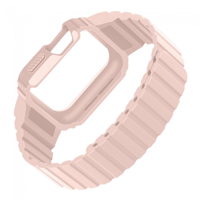 Apple Watch 38mm KRD-142 Airbag Tasarımlı Kasa Koruyuculu Silikon Kordon Apple Watch 38mm KRD-142 Airbag Tasarımlı Kasa Koruyuculu Silikon Kordon