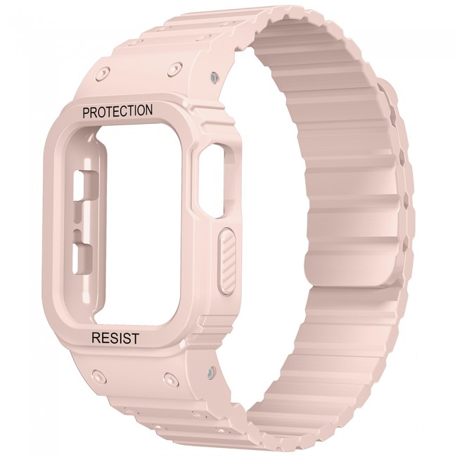 Apple Watch 38mm KRD-142 Airbag Tasarımlı Kasa Koruyuculu Silikon Kordon Apple Watch 38mm KRD-142 Airbag Tasarımlı Kasa Koruyuculu Silikon Kordon