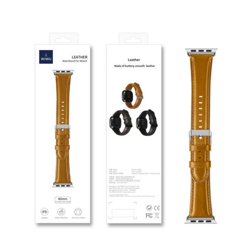 Bal-z Apple Watch 38mm Wiwu Leather Watchband Deri Kordon