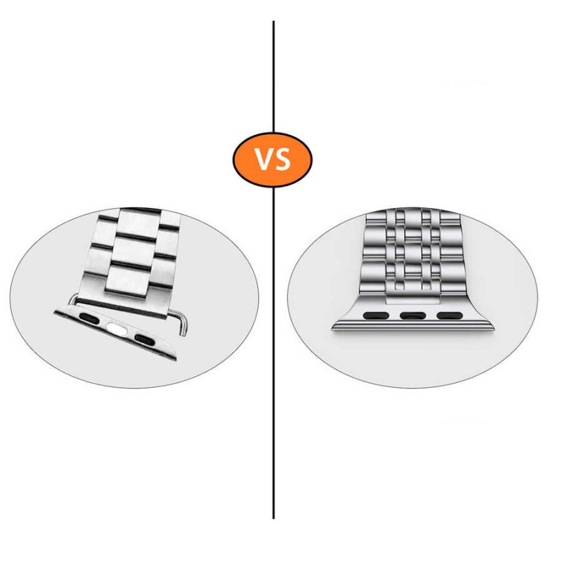 Bal-z Apple Watch 38mm Wiwu Seven Beads Steel Belt Metal Kordon