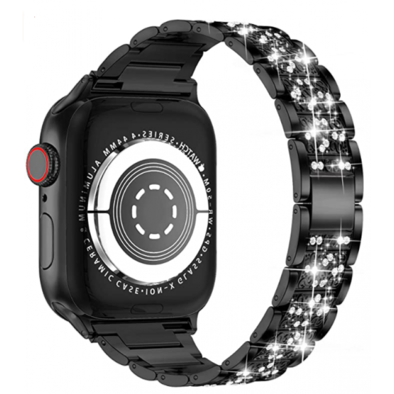 Bal-z Apple Watch 38mm Wiwu Three Beads Set Auger Metal Kordon