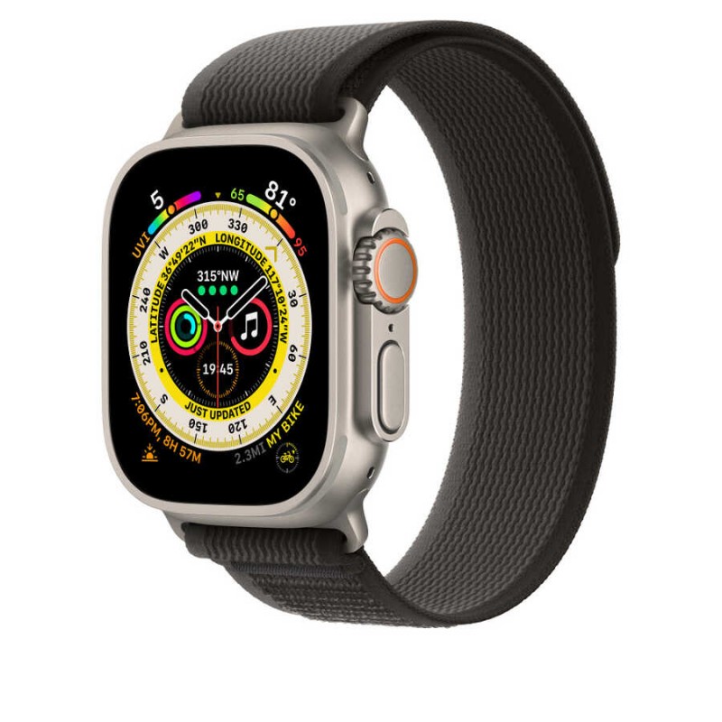 Bal-z Apple Watch 38mm Wiwu Trail Loop Naylon Örgü İşlemeli Hasır Kordon Strap Kayış