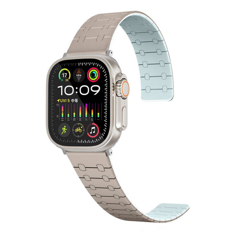 Bal-z Apple Watch 38mm  KRD-111 Çizgili Desenli Silikon Kordon