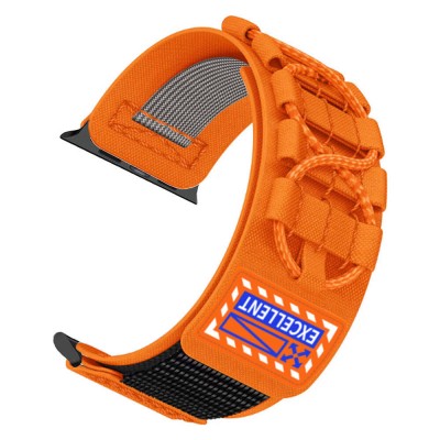 Bal-z Apple Watch 38mm  KRD-112 Orbital Örgülü Halat Tasarımlı Naylon Kumaş Hasır Kordon